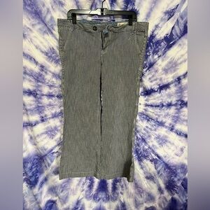 Gap Limited Edition Vintage Women's Blue And White Pinstriped Pants Size 12R
